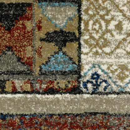 Venice Geometric Multi/ Multi Southwest/Lodge Cut Pile Rug
