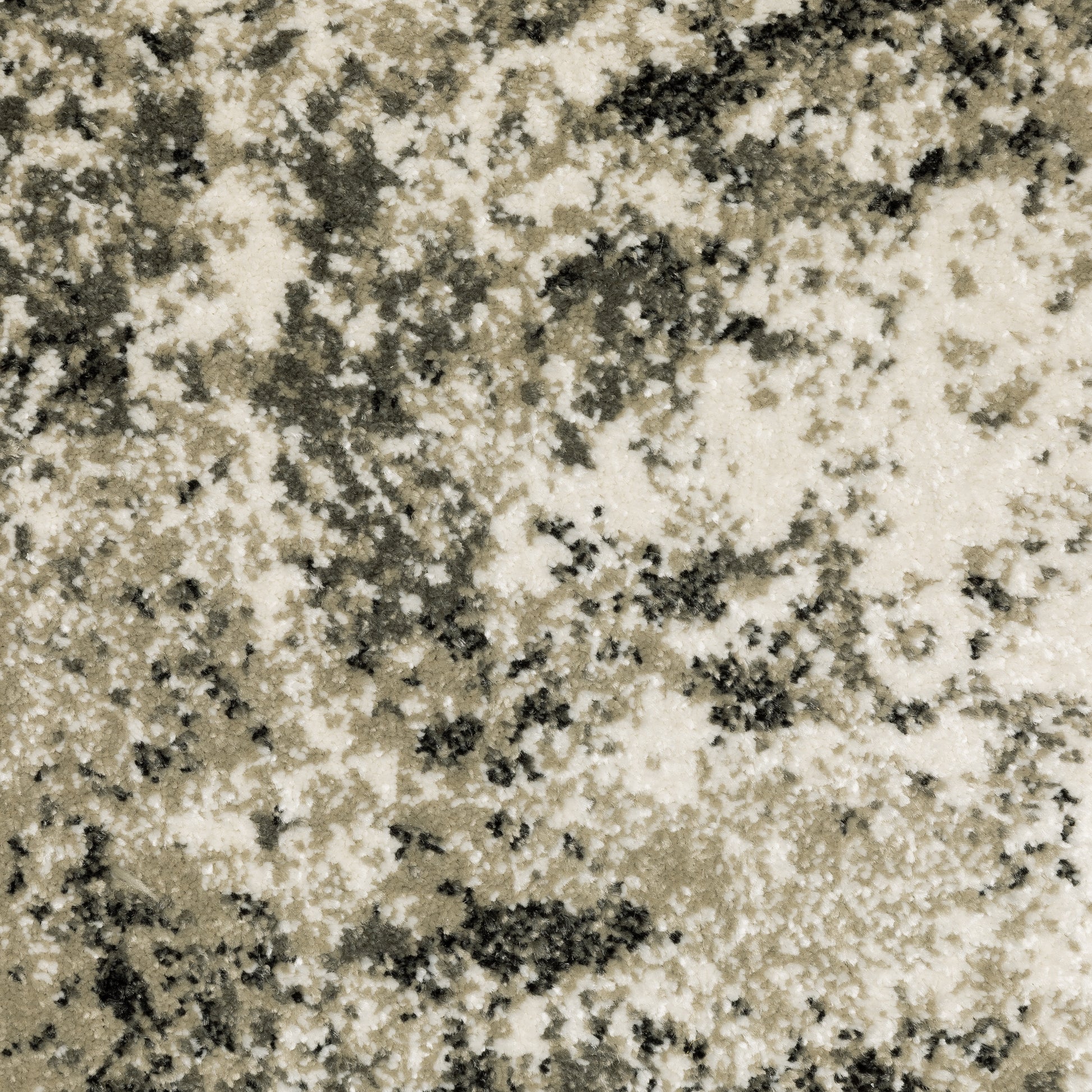 Venice Abstract Charcoal/ Beige Cut Pile Rug