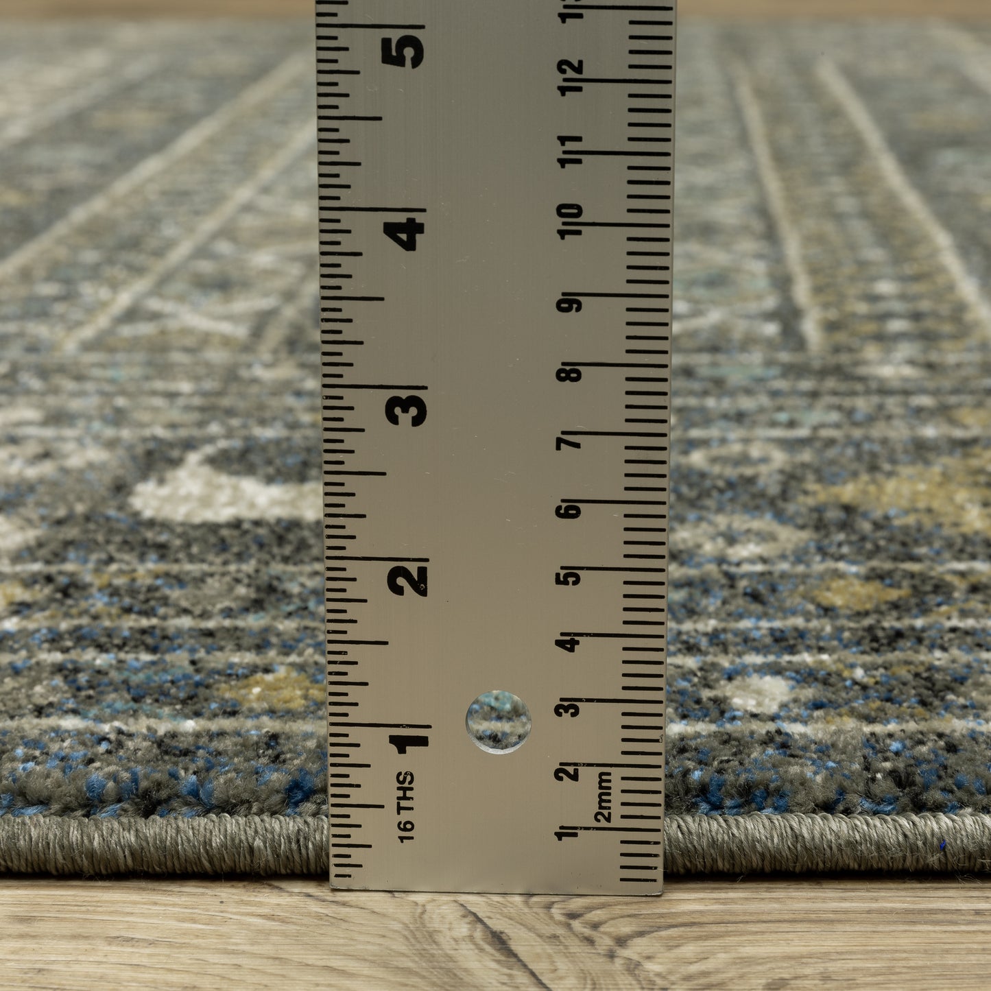 Venice Southwest/Lodge Blue/ Gold Cut Pile Rug