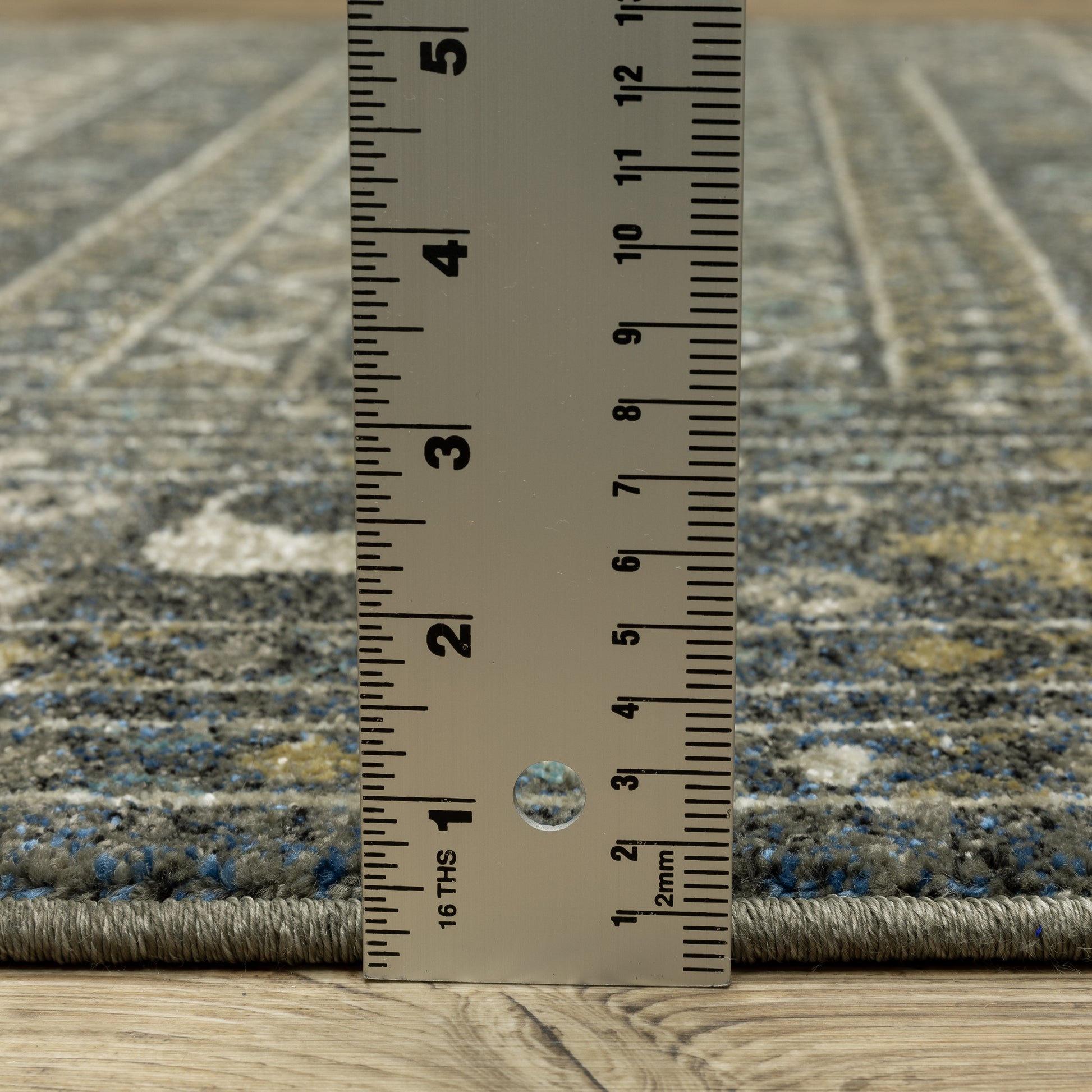 Venice Southwest/Lodge Blue/ Gold Cut Pile Rug