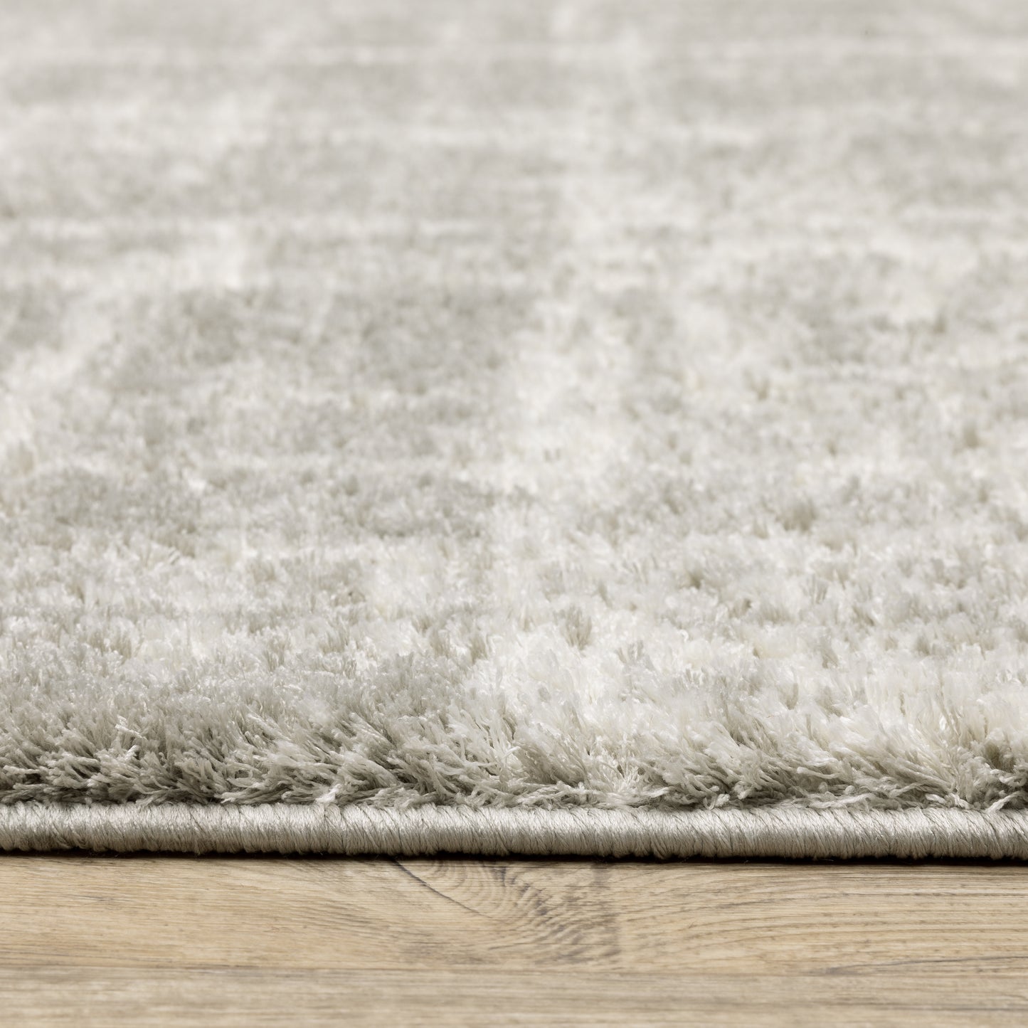 Verona Shag Grey/ Ivory Distressed Cut Pile Rug
