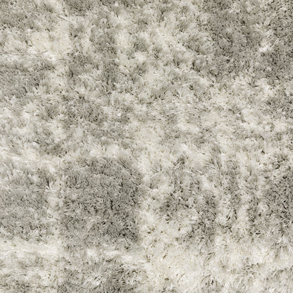 Verona Shag Grey/ Ivory Distressed Cut Pile Rug