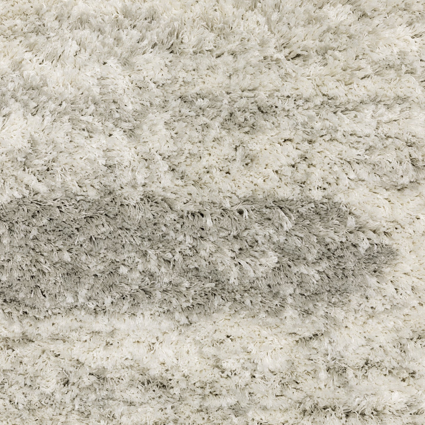 Verona Shag Ivory/ Grey Distressed Cut Pile Rug