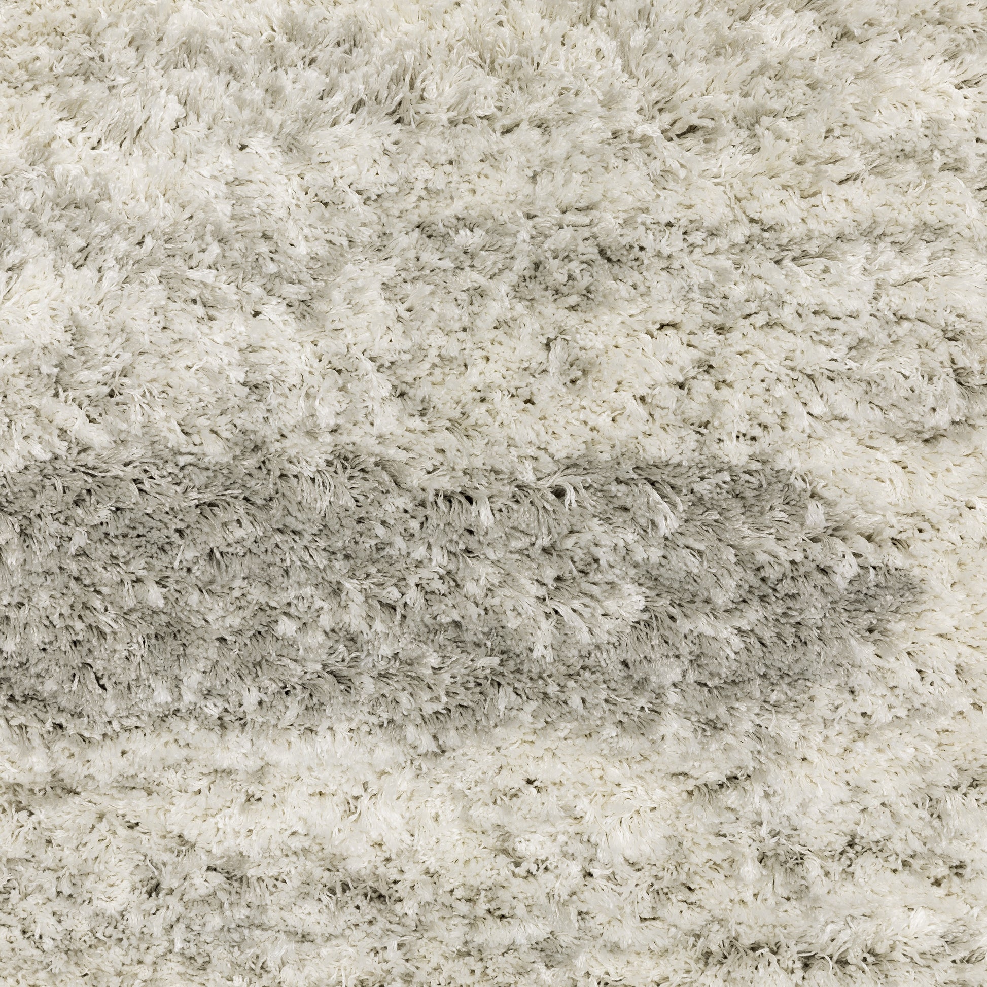 Verona Shag Ivory/ Grey Distressed Cut Pile Rug