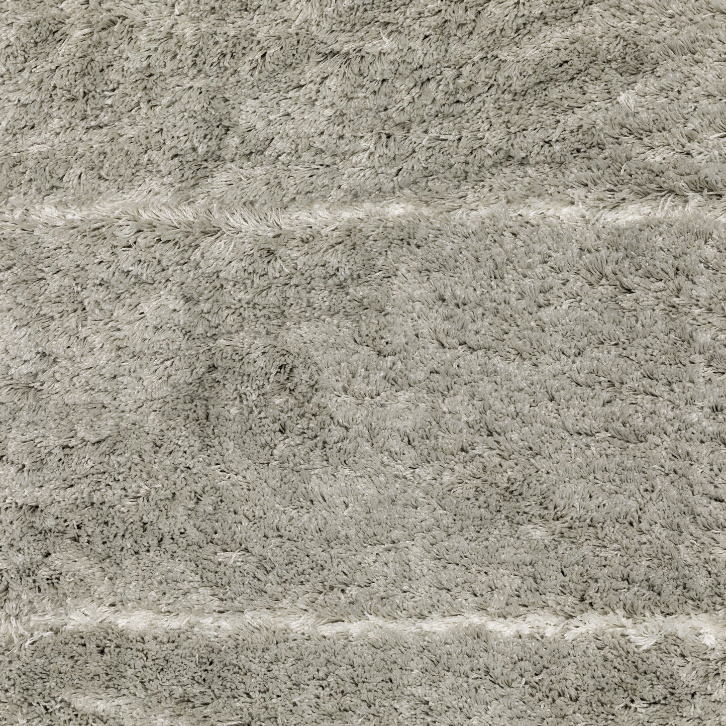 Verona Shag Grey/ Ivory Border Cut Pile Rug
