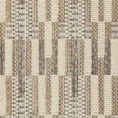 Zarina Geometric Beige/ Ivory Flat Weave Rug