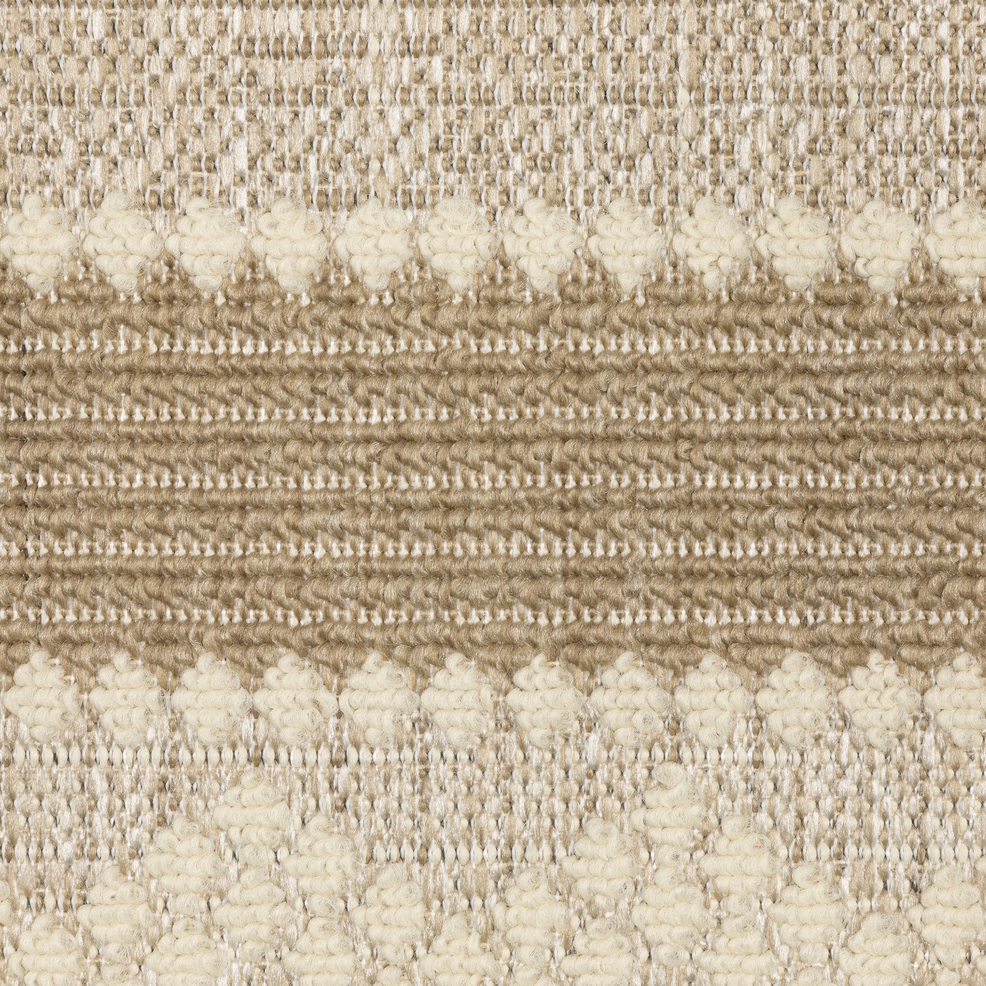 Zarina Geometric Beige/ Brown Medallion Flat Weave Rug